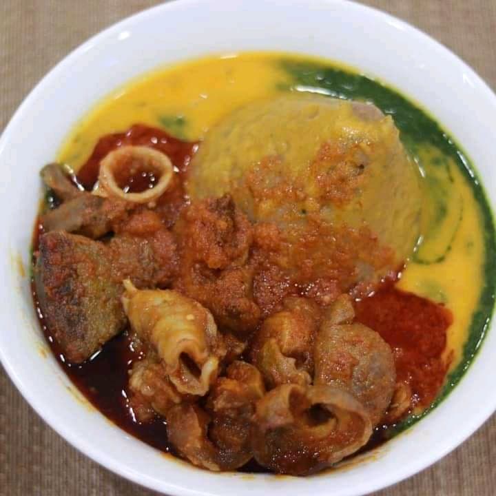 Amala with Ewedu and Gbegiri